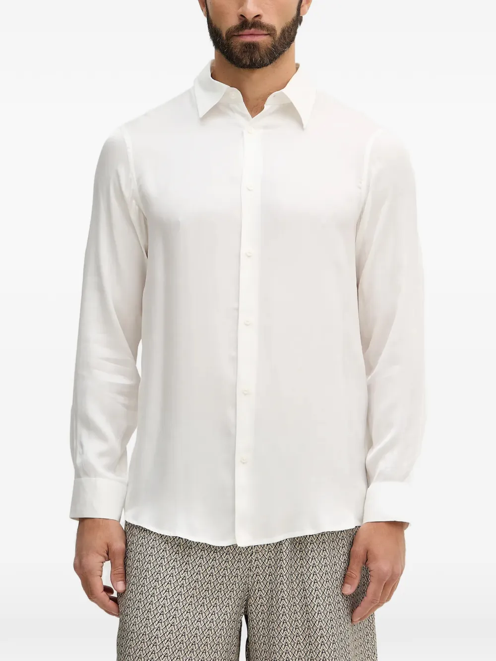 Armani Exchange buttoned shirt - Bianco