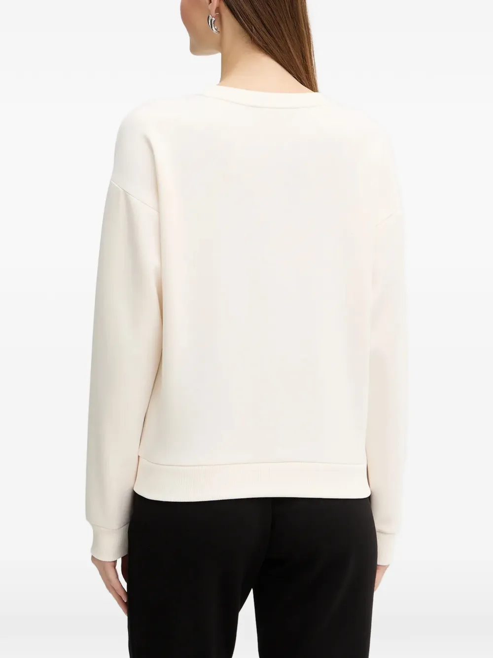  Armani Exchange Embroidered Sweatshirt - Neutrals 