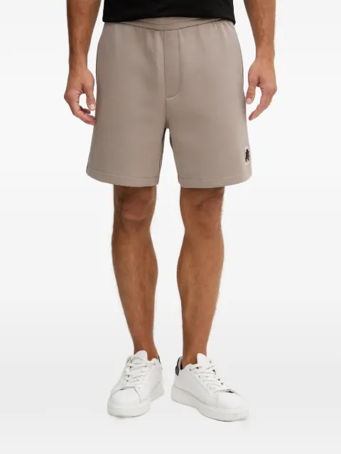 Armani Exchange logo-embroidered elasticated shorts