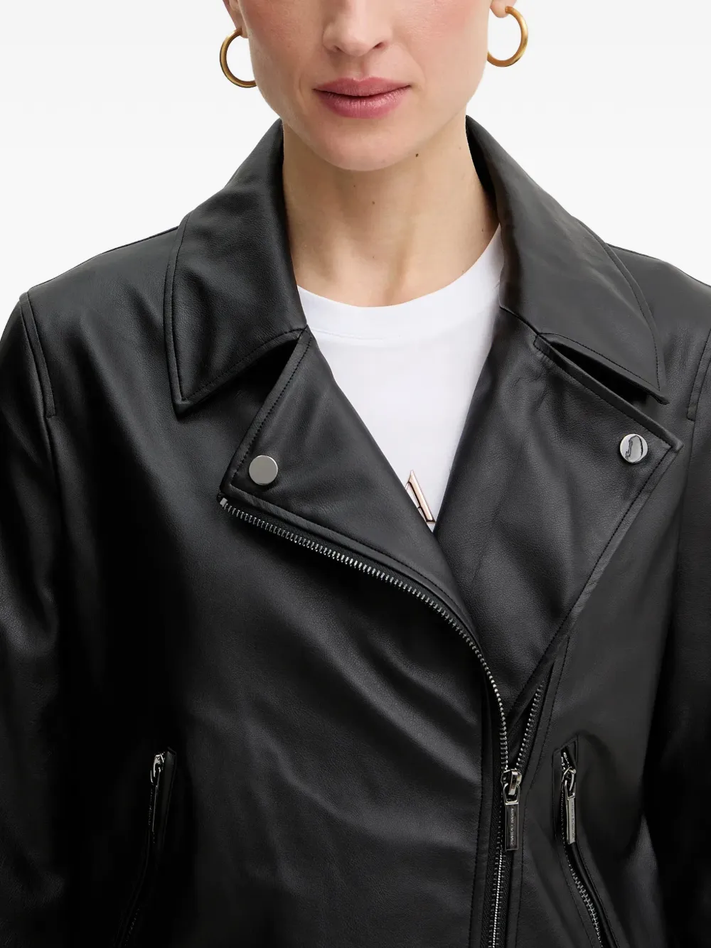 Armani Exchange Jack met kraag en rits Zwart