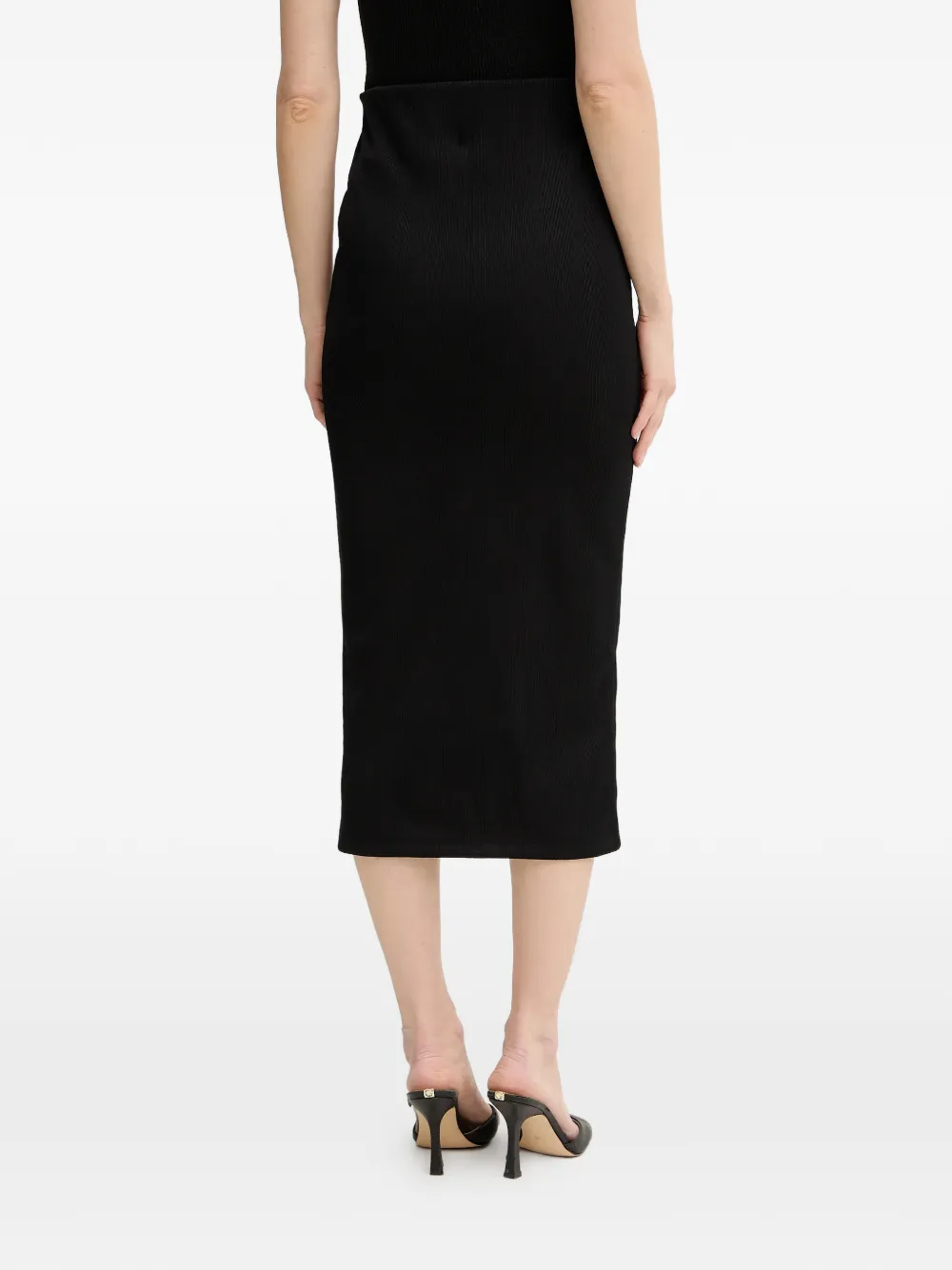 ribbed pencil skirt