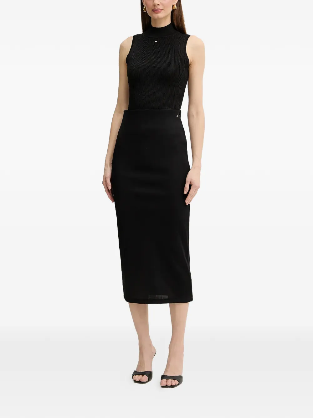 ribbed pencil skirt