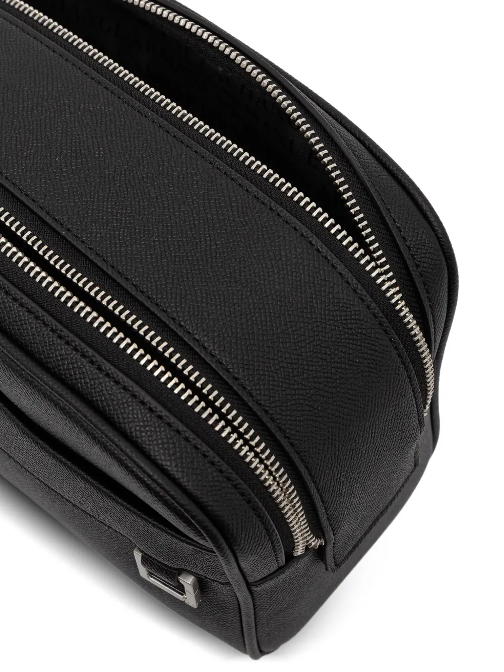  Armani Exchange Zipped Wash Bag - Black 