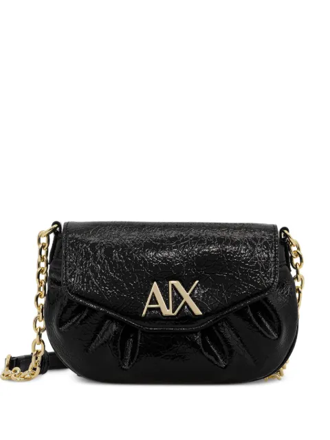 Armani Exchange chain logo satchel