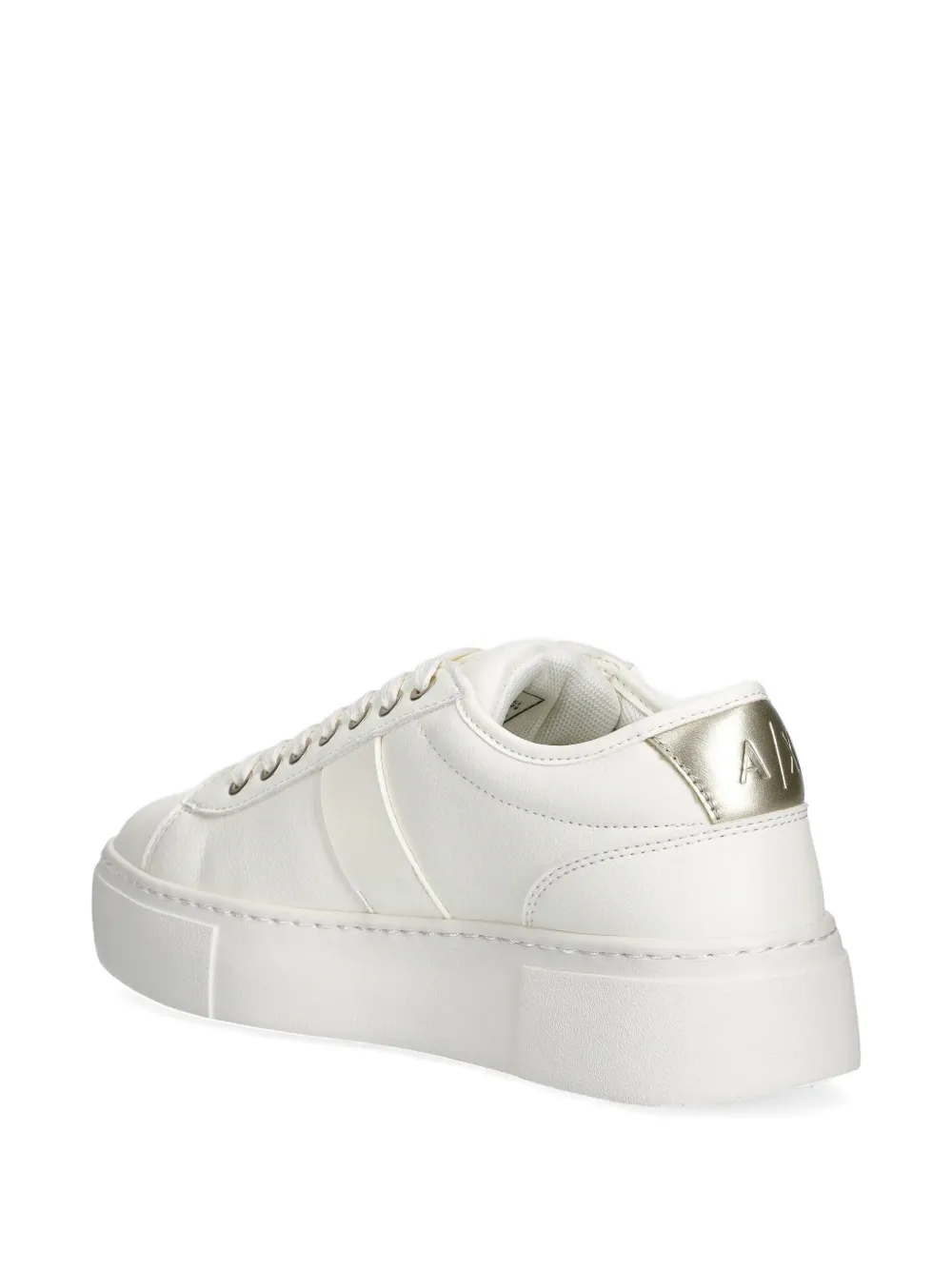 Armani Exchange Sneakers met logodetail Wit