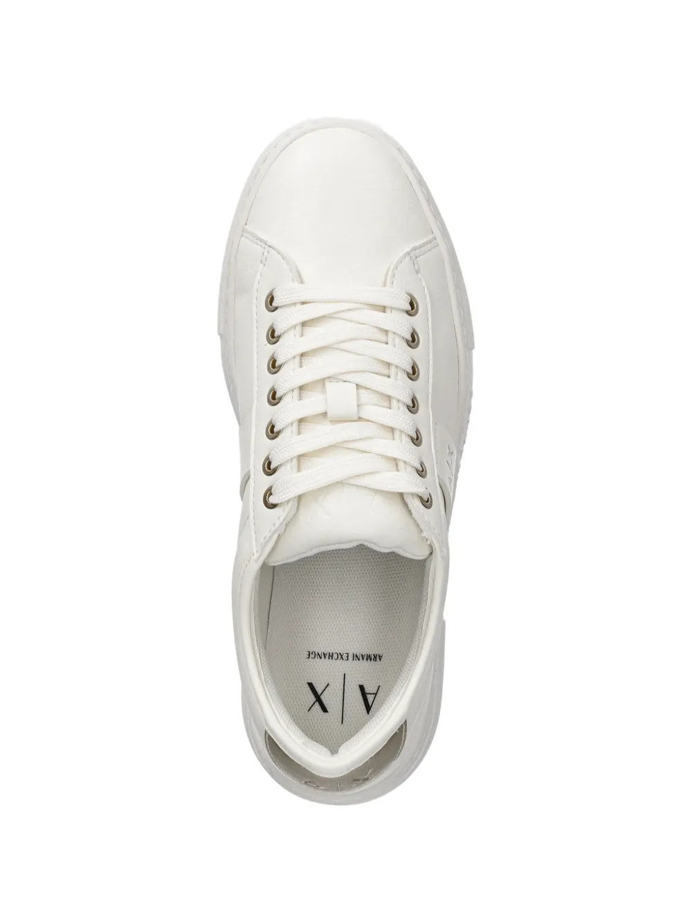Armani Exchange Sneakers met logodetail Wit