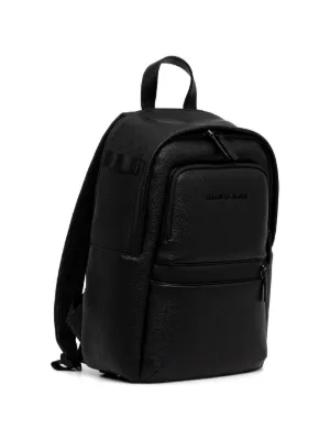 Giorgio Armani logo-stamp Partitioned Backpack | Black | FARFETCH