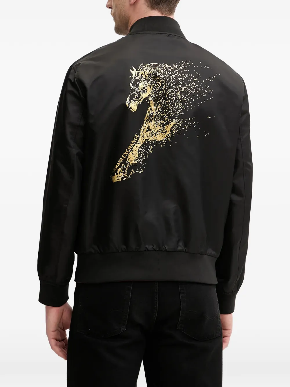  Armani Exchange Logo-print Bomber Jacket - Red 