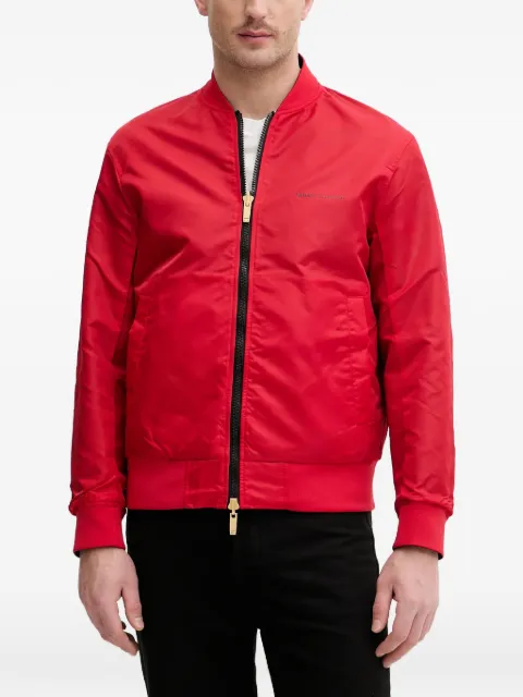 Armani Exchange logo-print bomber jacket