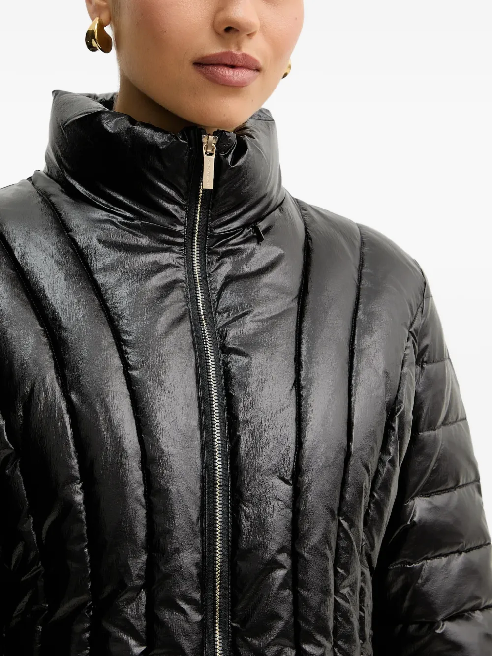 Armani Exchange Jack met trechterhals Zwart