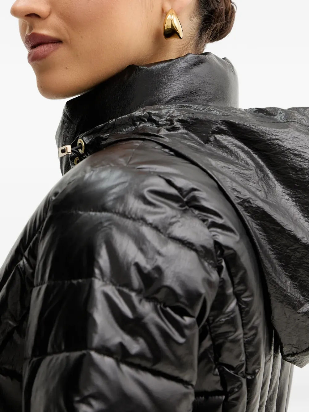 Armani Exchange Jack met trechterhals Zwart
