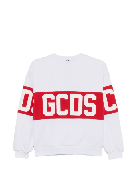 Gcds Kids sudadera con cuello redondo y logo estampado