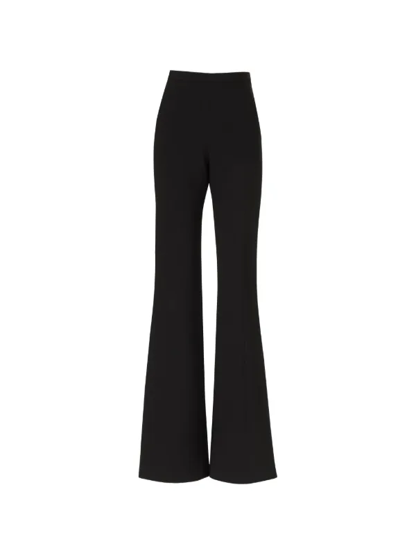 Costarellos Maree Tailored Crepe Trousers in Black