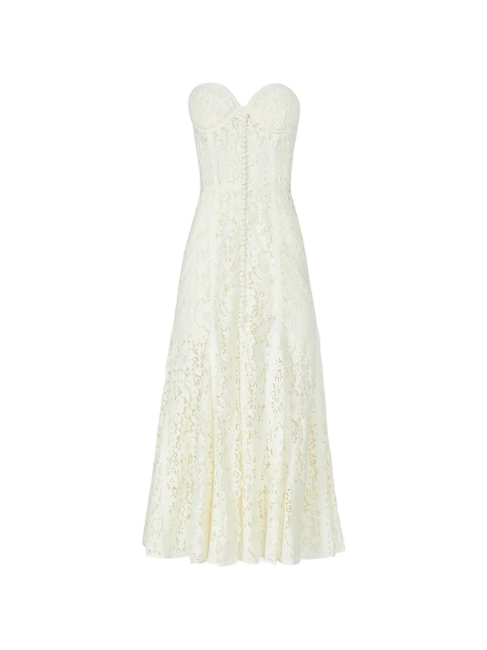 Costarellos Shara corded-lace midi dress - Neutrals