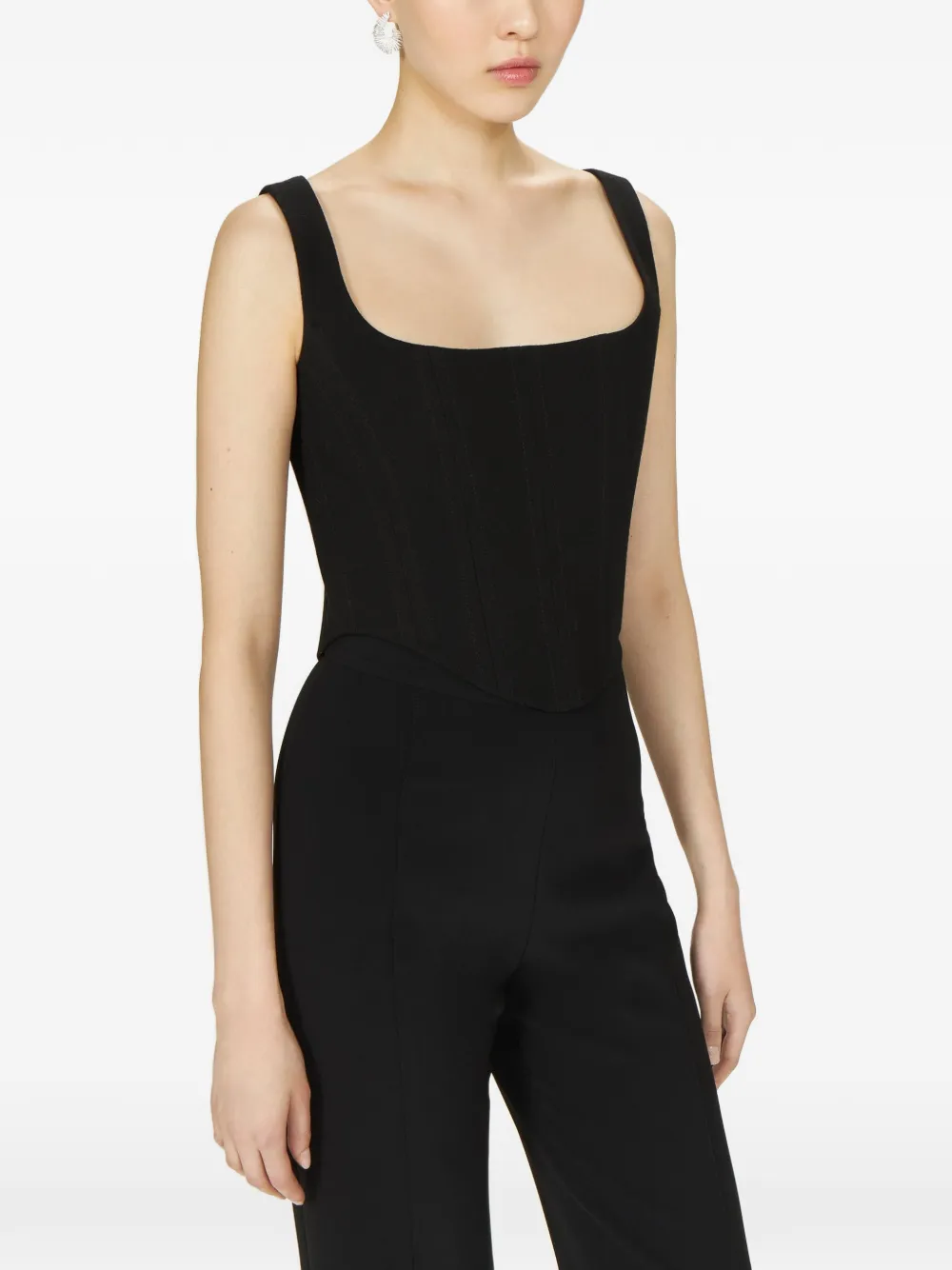 Costarellos Jovie bewerkte bustier Zwart