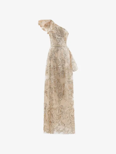 Saiid Kobeisy vestido largo bordado con cristales