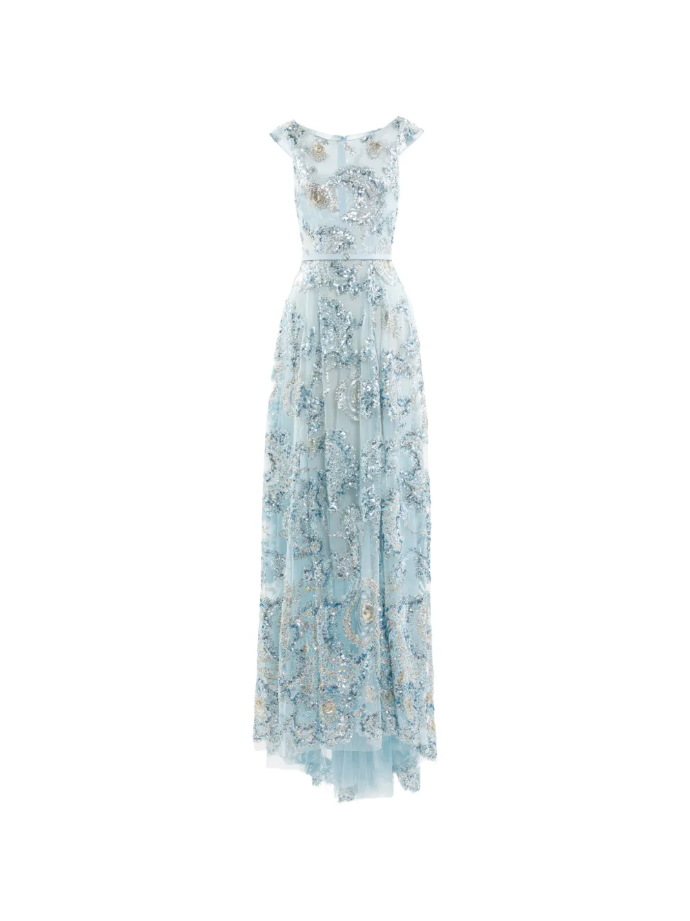 Saiid Kobeisy crystal-embellishment maxi dress - Blu