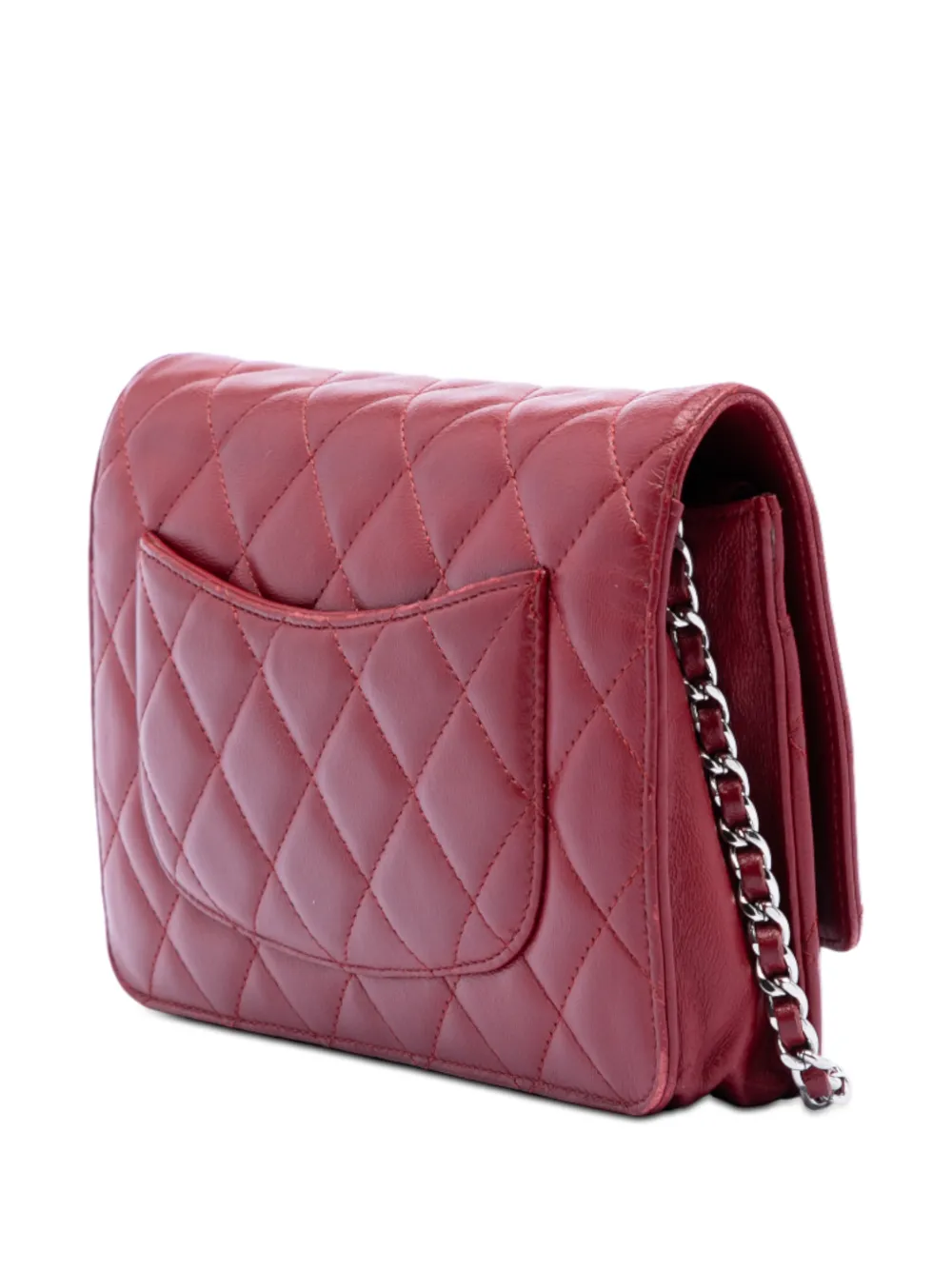2012 Cc Quilted Lambskin Wallet On Chain Crossbody Bag