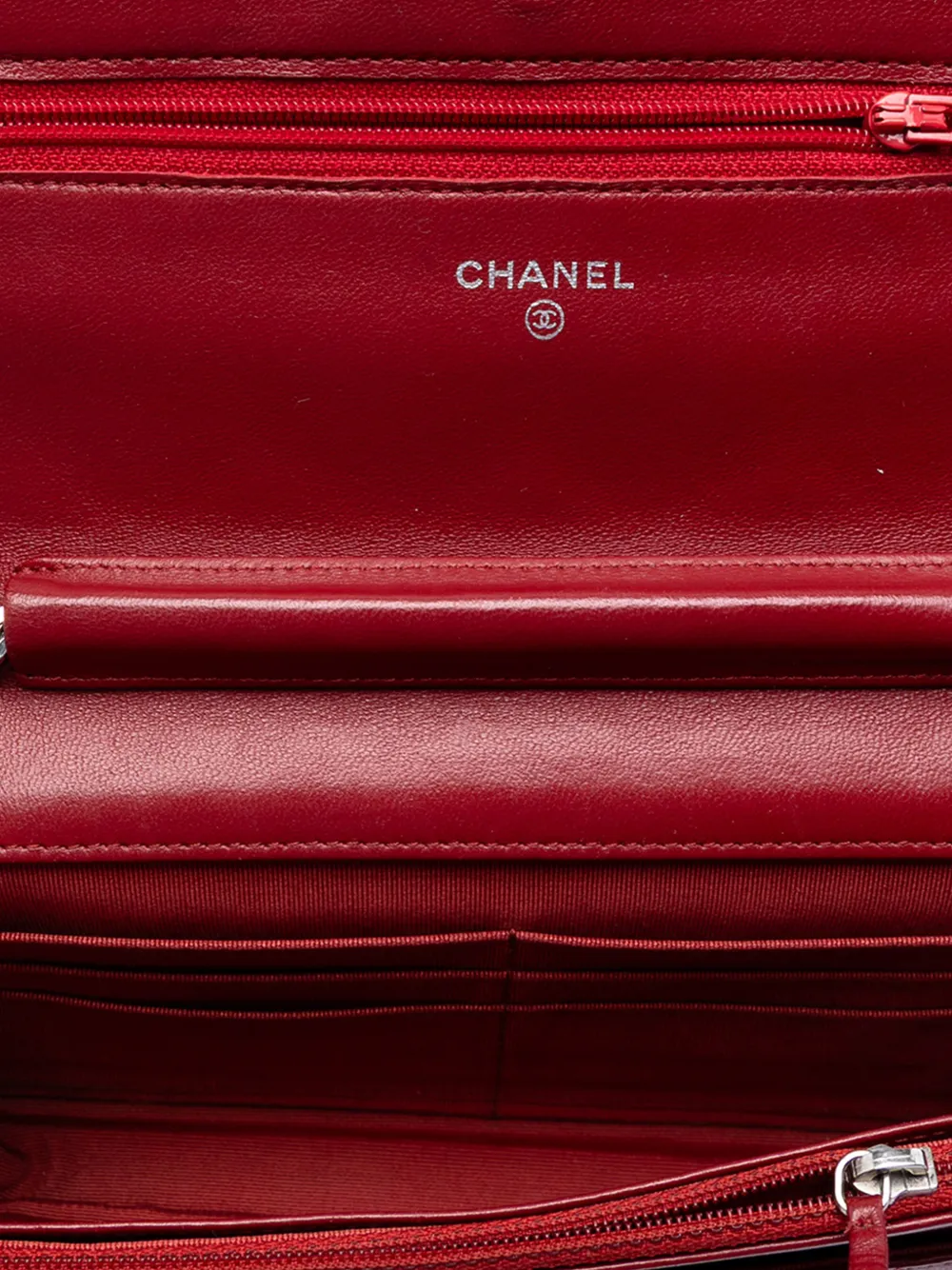 2012 Cc Quilted Lambskin Wallet On Chain Crossbody Bag