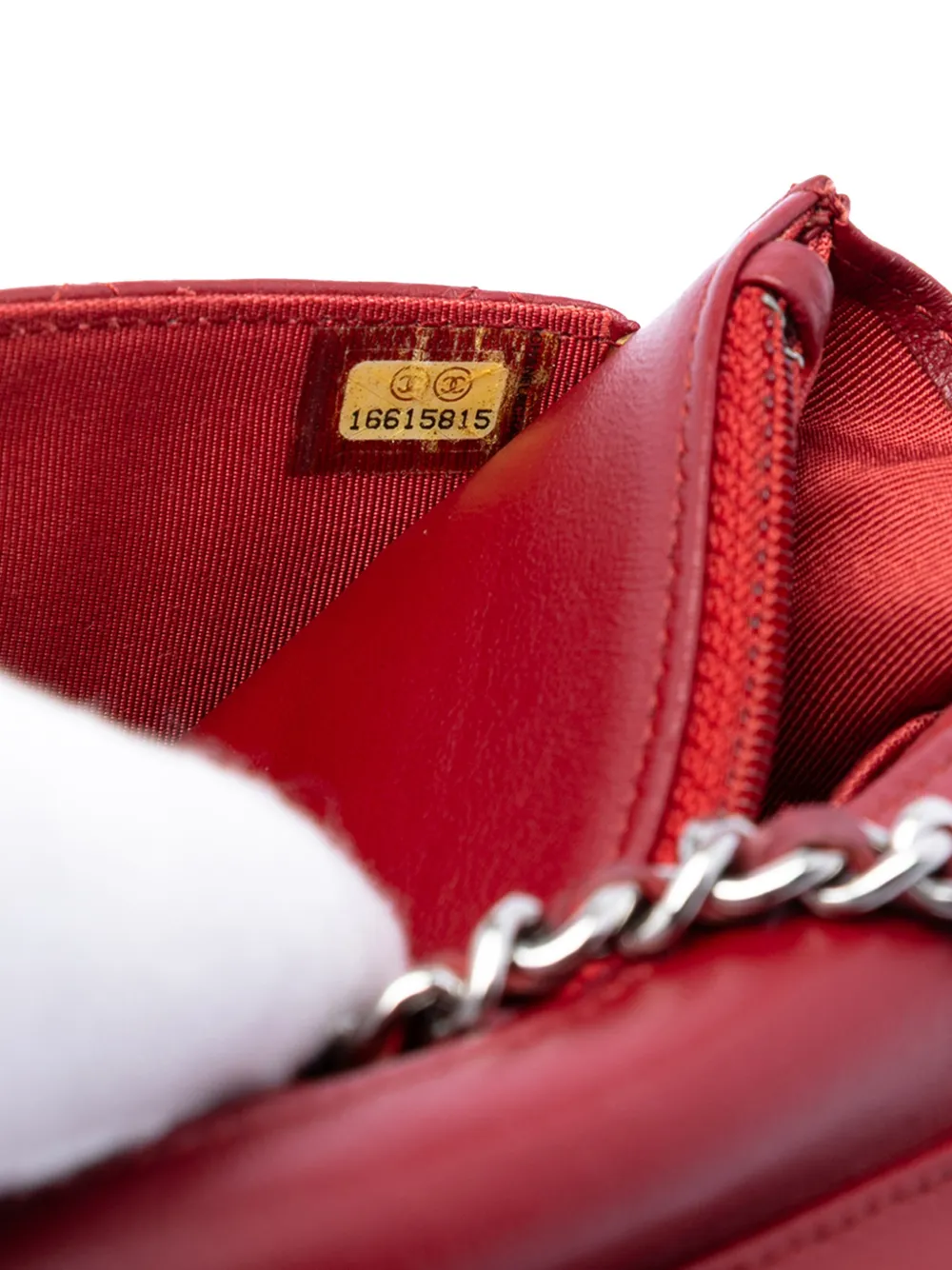 2012 Cc Quilted Lambskin Wallet On Chain Crossbody Bag