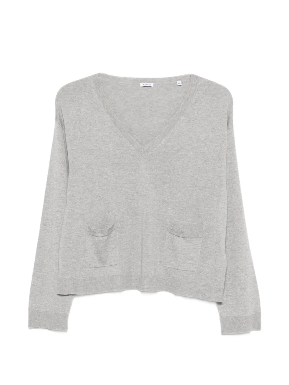 ASPESI V-neck sweater - Grey