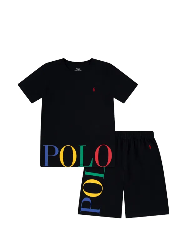 Polo Ralph Lauren キッズ服セット 140cm 150cm POLO RALPH LAUREN KIDS Conjunto Com Short e Logo | Preto | FARFETCH BR