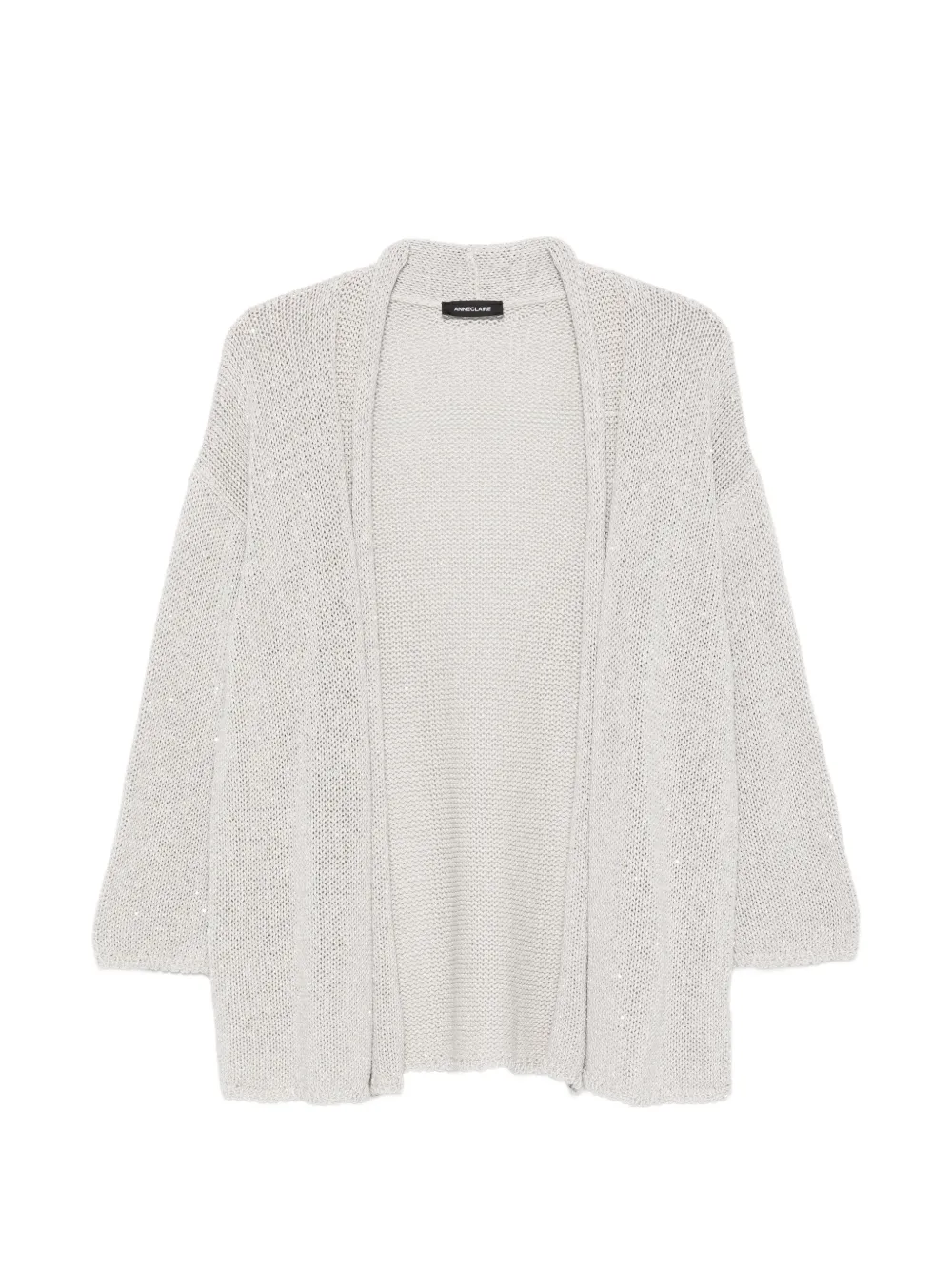 anne claire three-quarter-sleeve cardigan - Grau