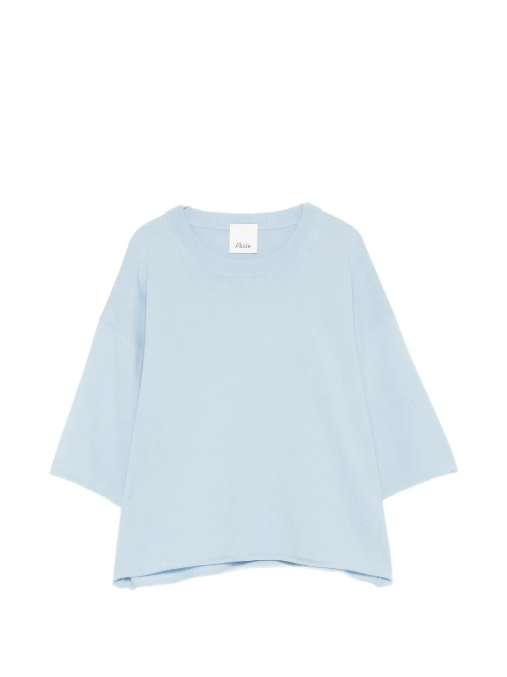 Allude raw-cut T-shirt - Blu