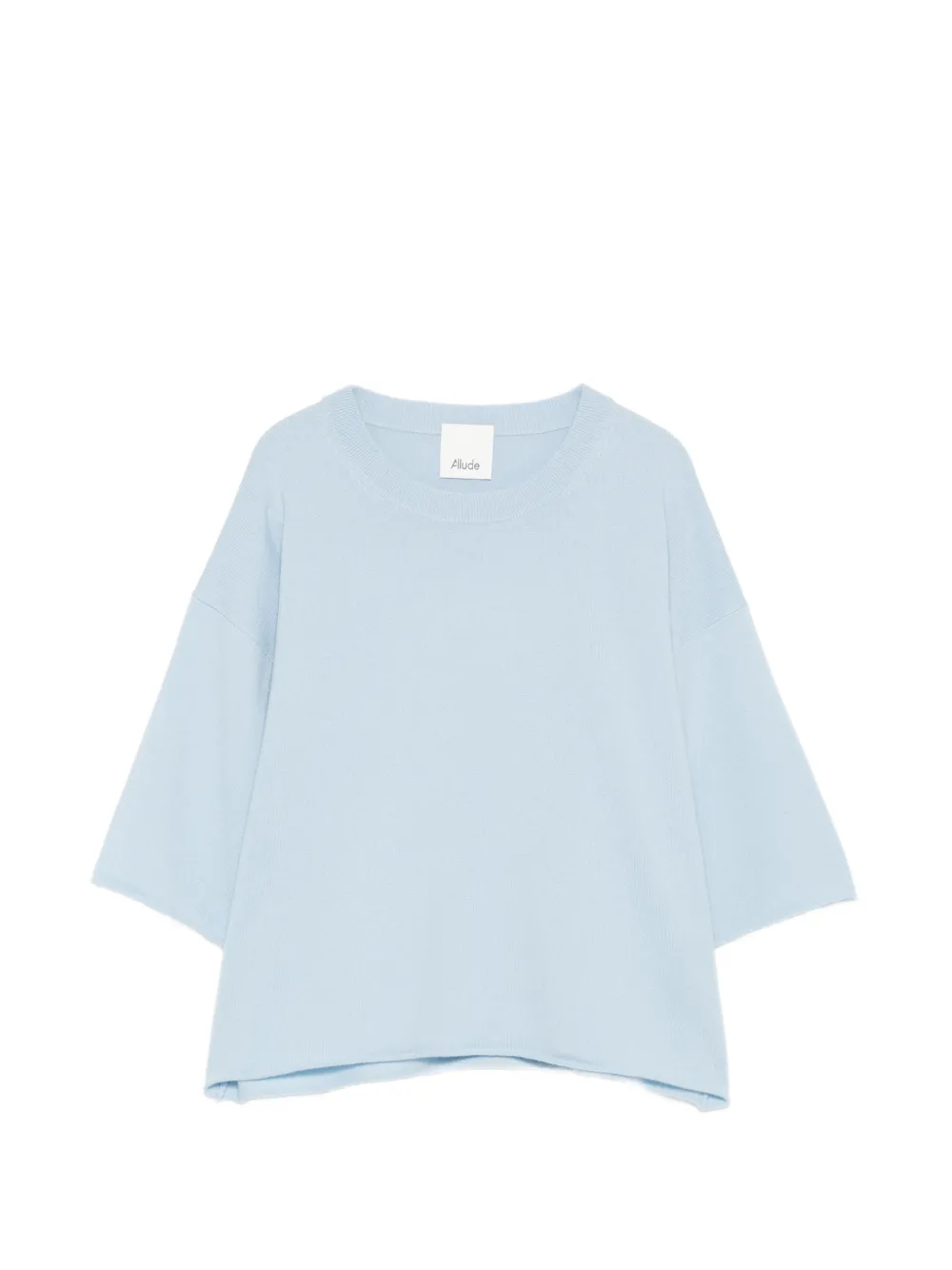 Allude raw-cut T-shirt - Blu