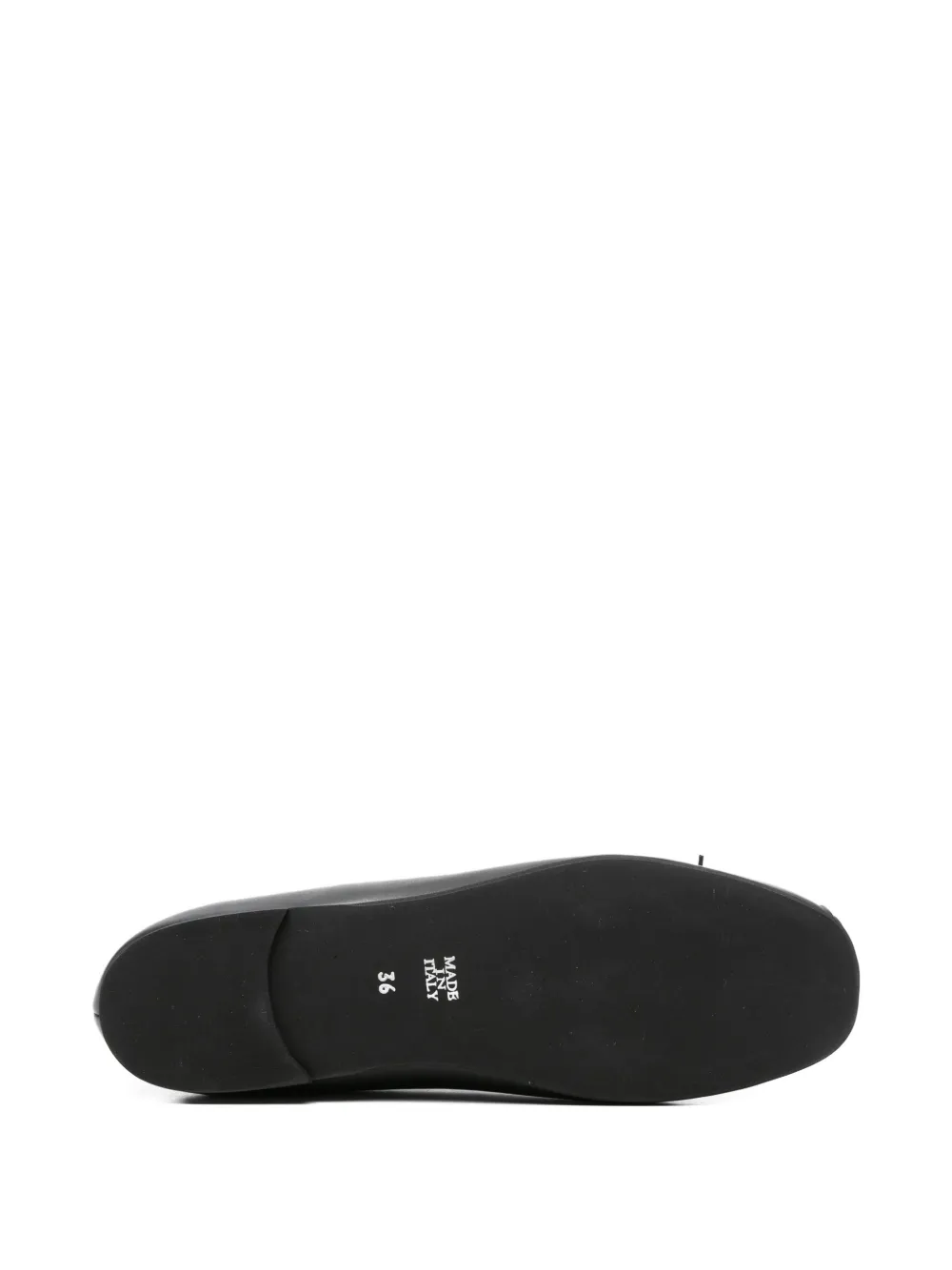 TWINSET Kids logo-strap ballet flats Zwart