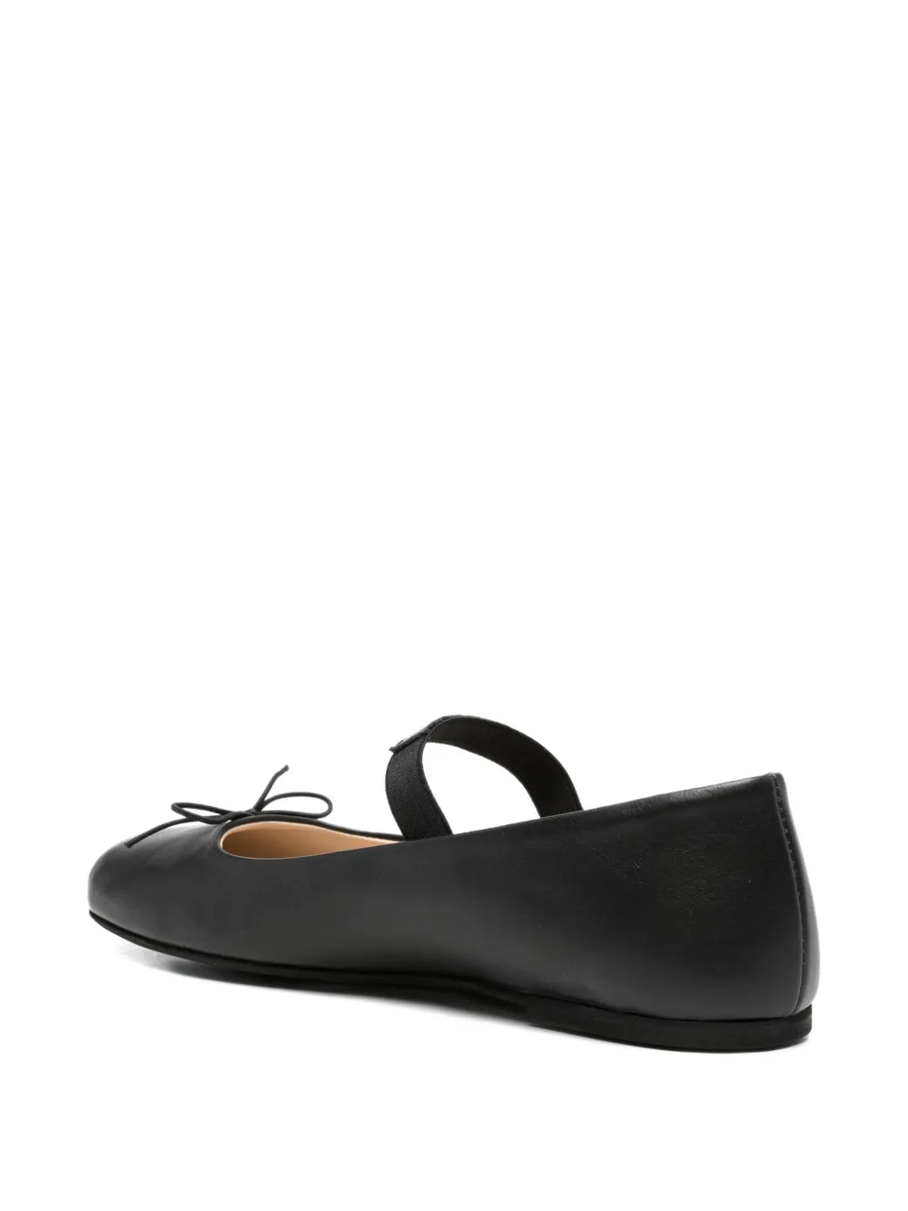 TWINSET Kids logo-strap ballet flats Zwart