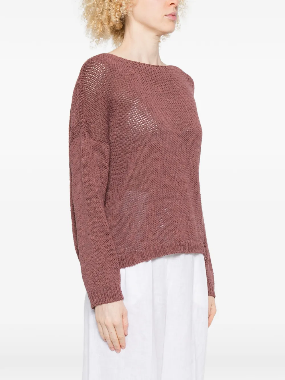  Roberto Collina Open-knit Sweater - Pink 