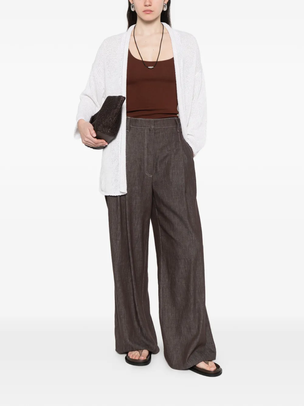  Anne Claire White Cardigan 