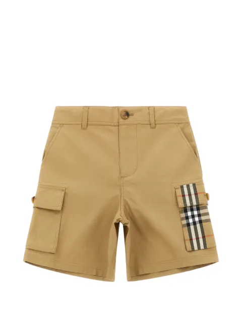 Burberry Kids check-pocket cargo bermuda shorts