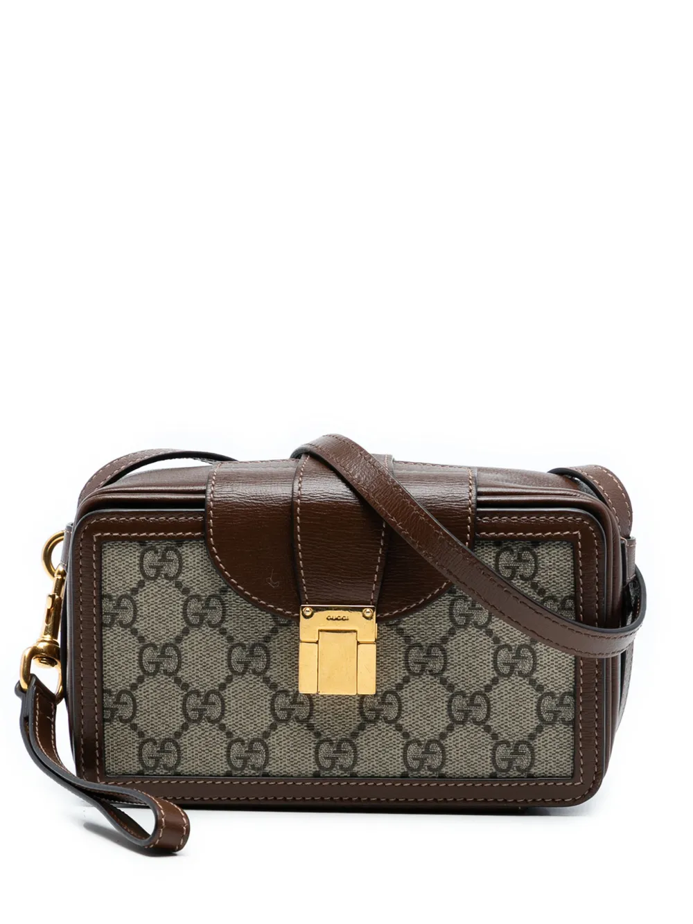 Gucci Pre-Owned 2021-2025 GG Supreme Box crossbody bag - Marrone