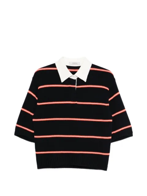 Dorothee Schumacher striped collared polo top