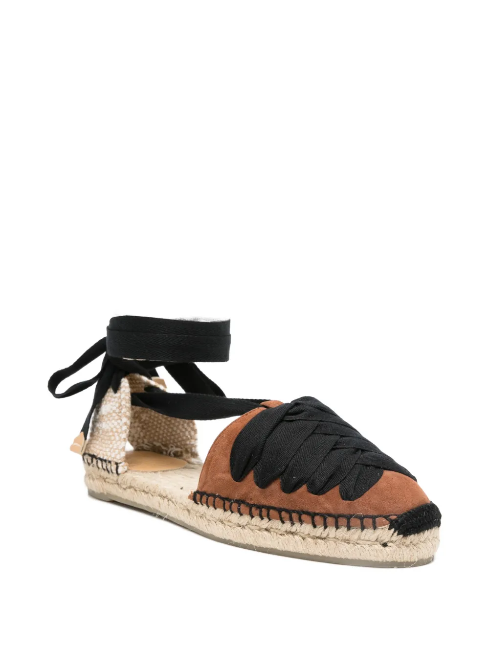 Castañer Kiva braided lace-up espadrilles Bruin