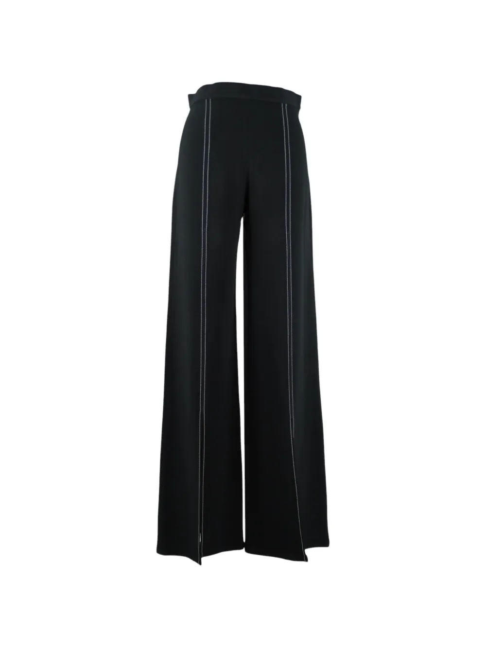 Alexis wide-leg striped trousers - Nero