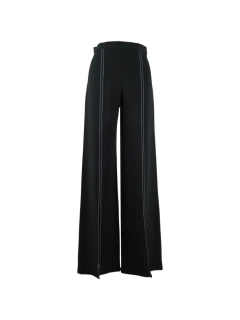 Alexis wide-leg striped trousers