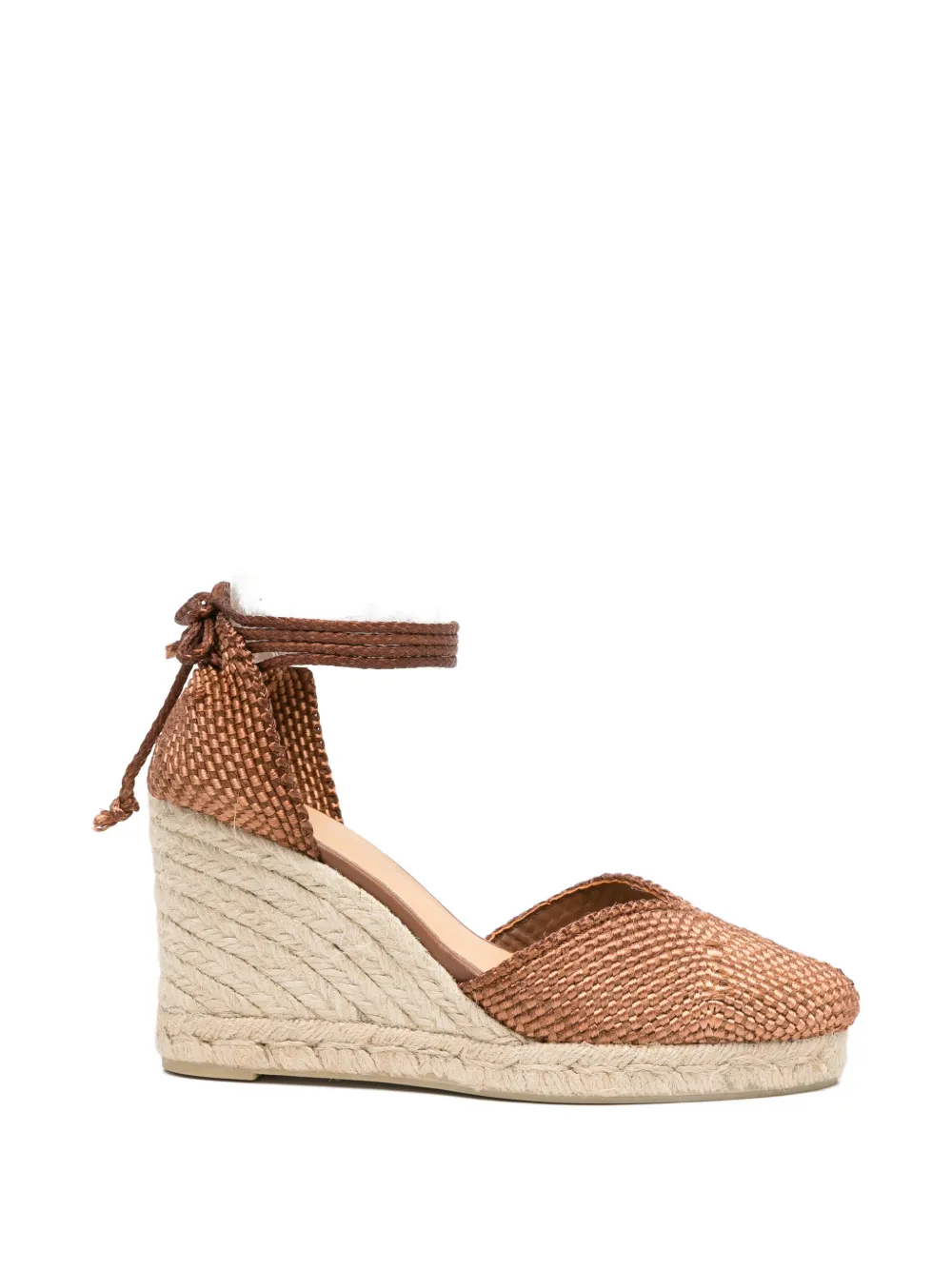 Castañer Cora ankle tie espadrilles - Marrone