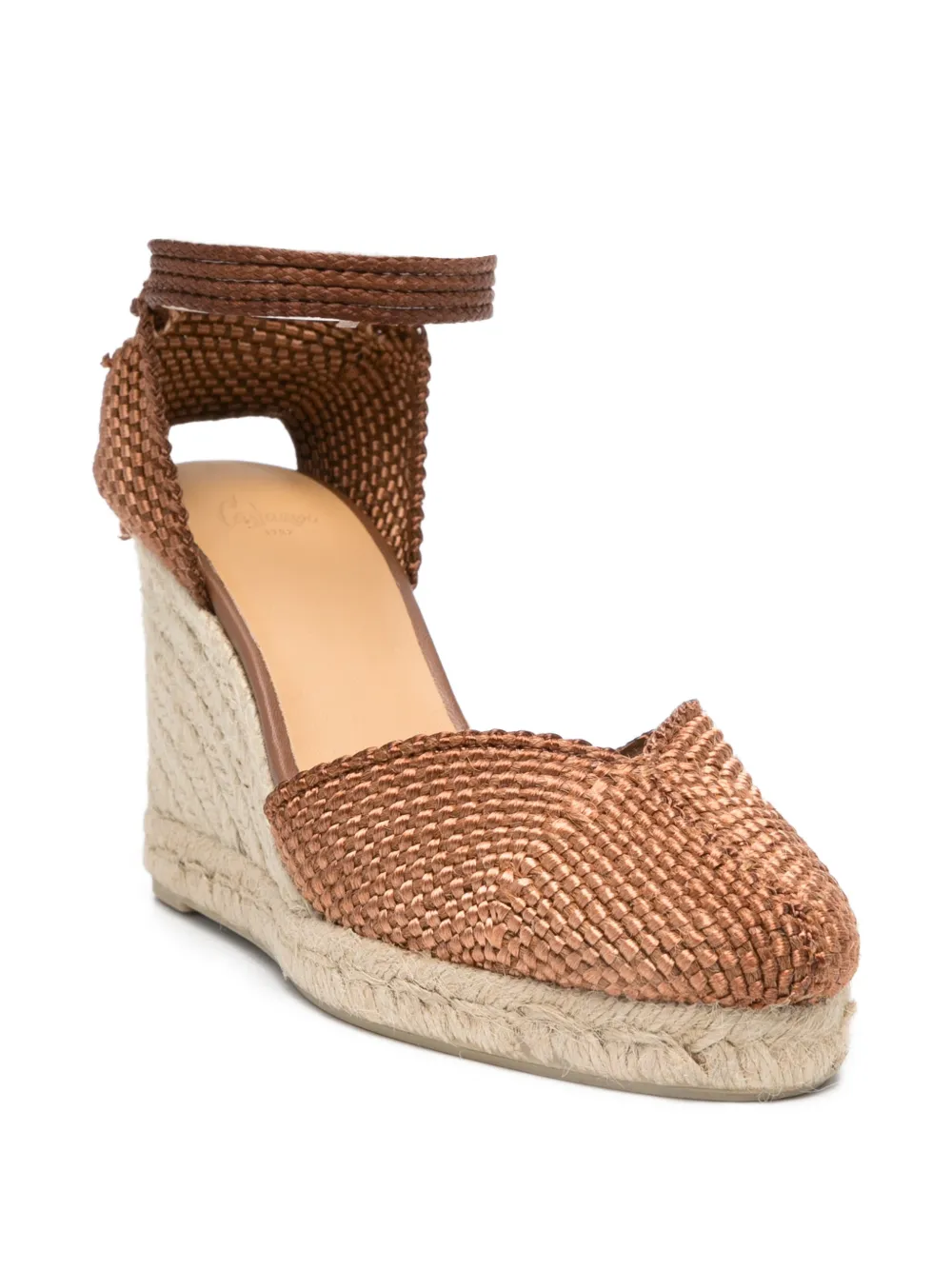  Castañer Cora Ankle Tie Espadrilles - Brown 