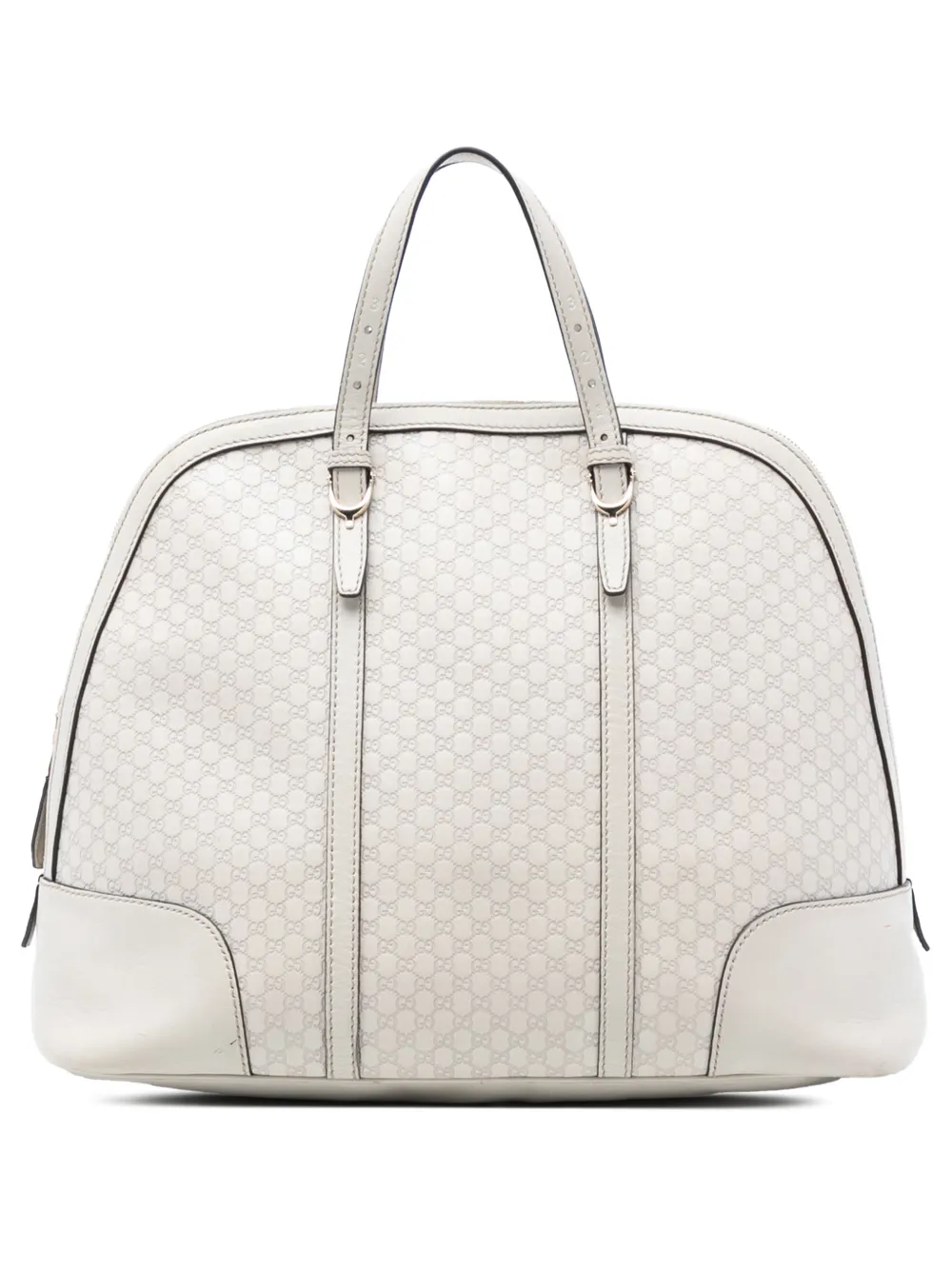 Gucci Pre-Owned 2016-2025 Large Microguccissima Nice Dome Top Handle Bag tote bag - Bianco