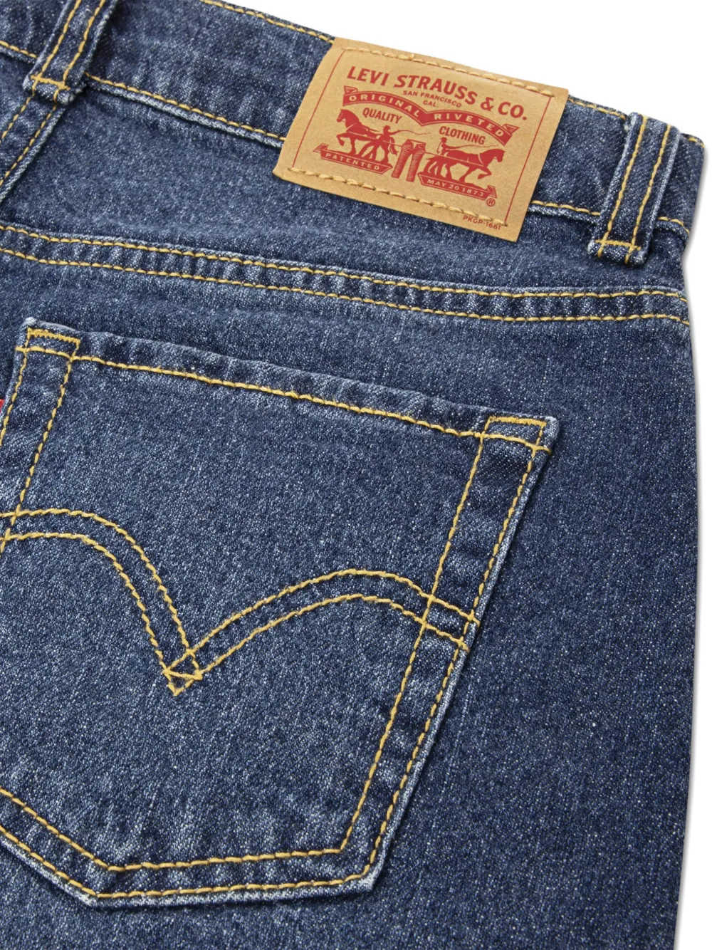  Levi's Kids Fringed Shorts - Blue 