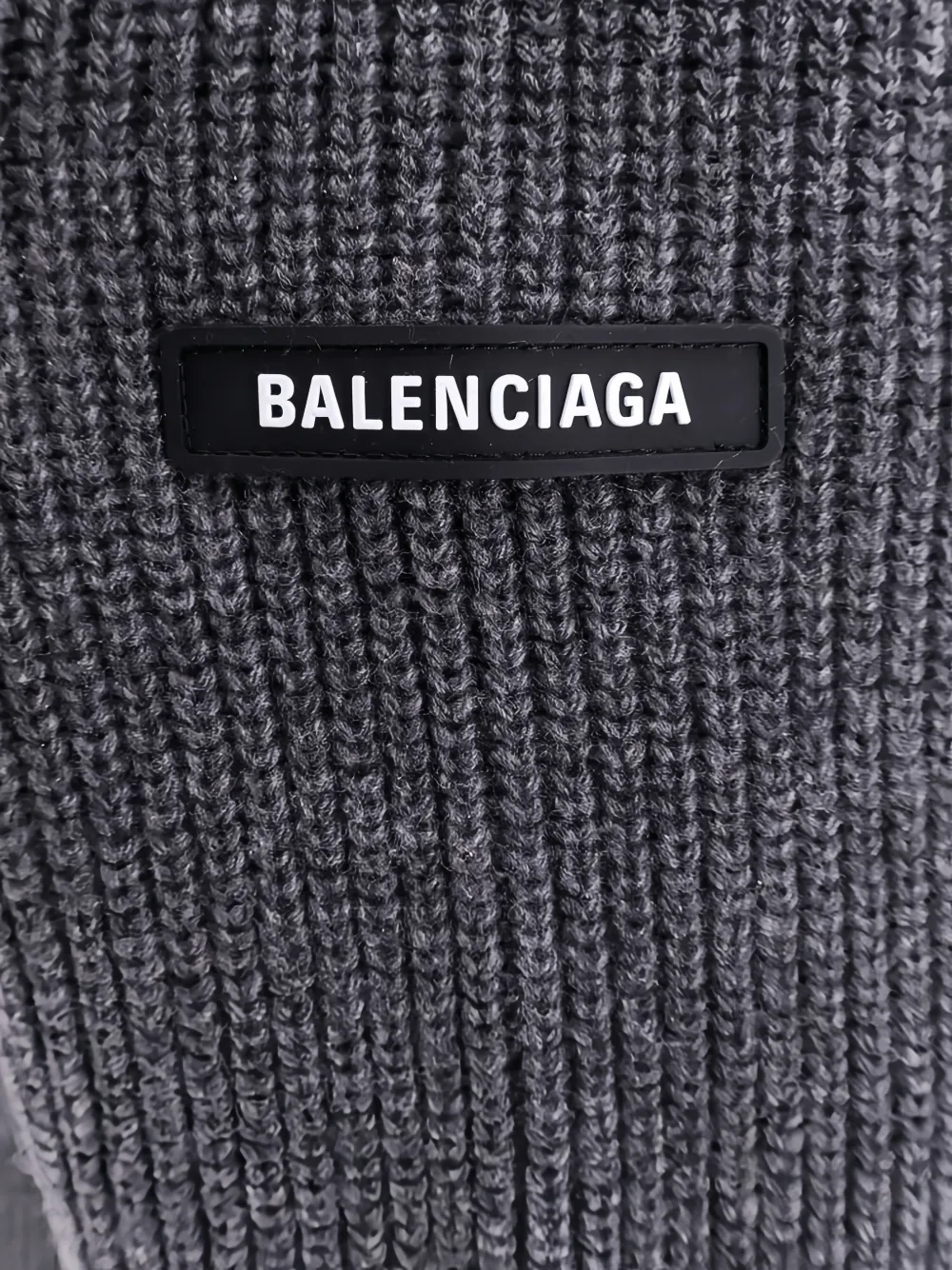  Balenciaga Logo-patch Sweater - Grey 