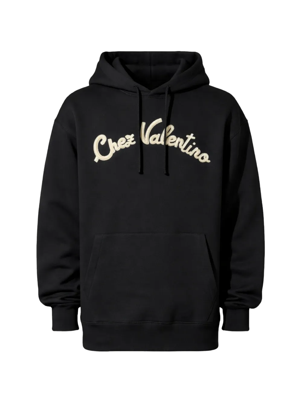 Valentino Garavani logo drawstring hoodie - Nero