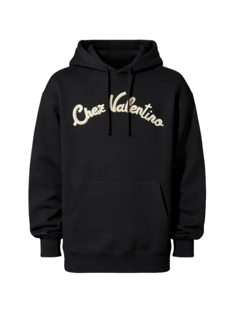 Valentino Garavani hoodie con cordones y logo