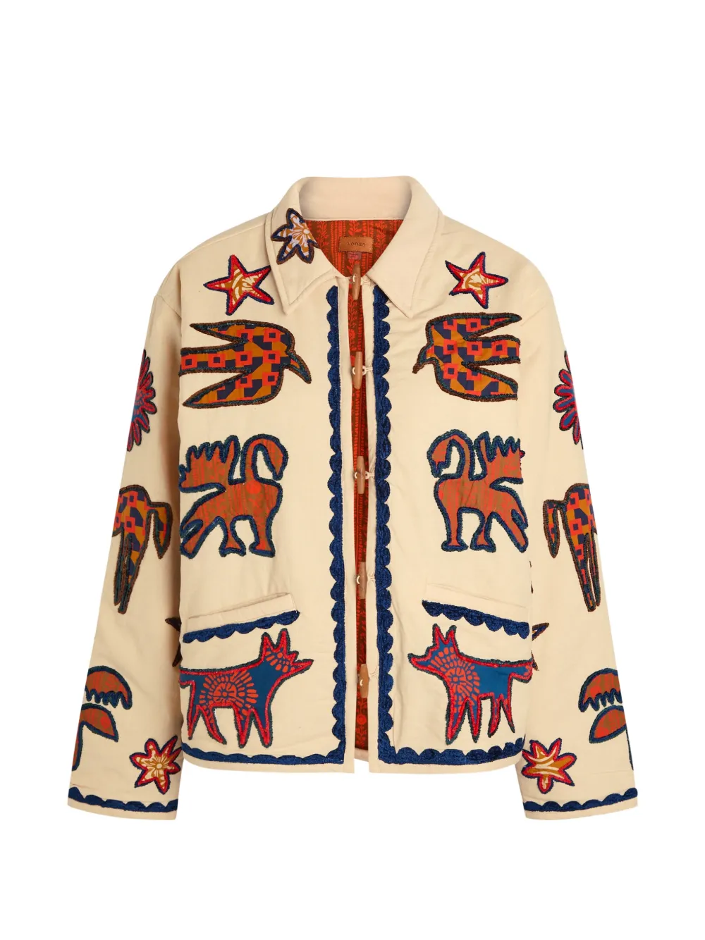MOTHER embroidered jacket - Toni neutri
