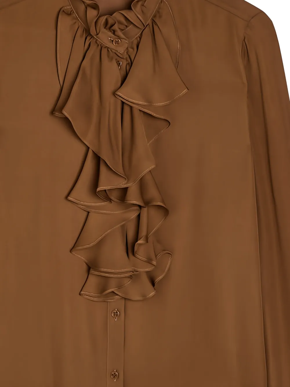 Lily Ruffled Button-Down Blouse