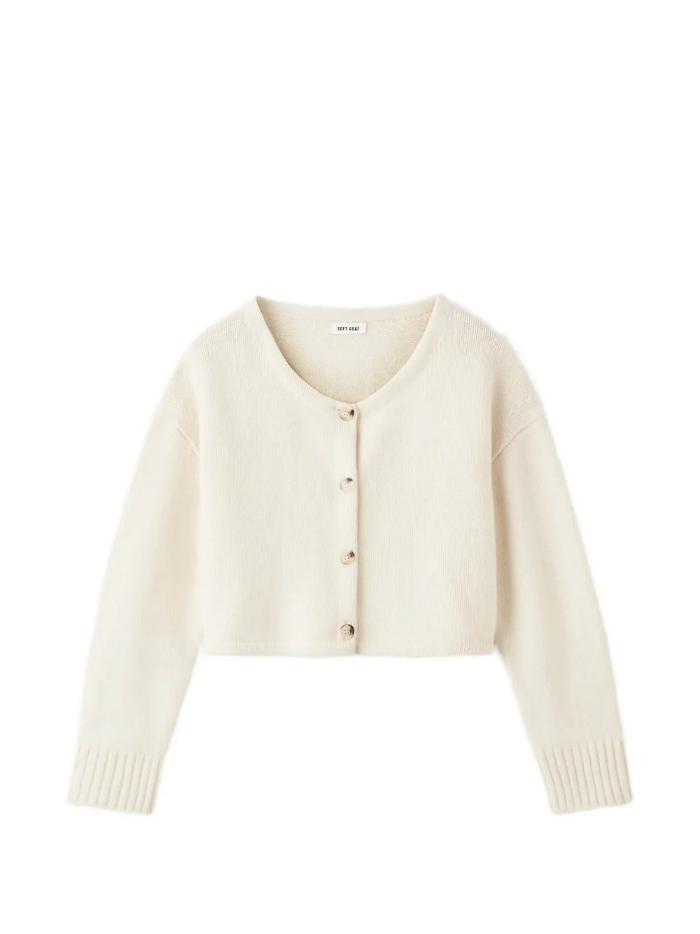 Soft Goat buttoned cardigan - Toni neutri