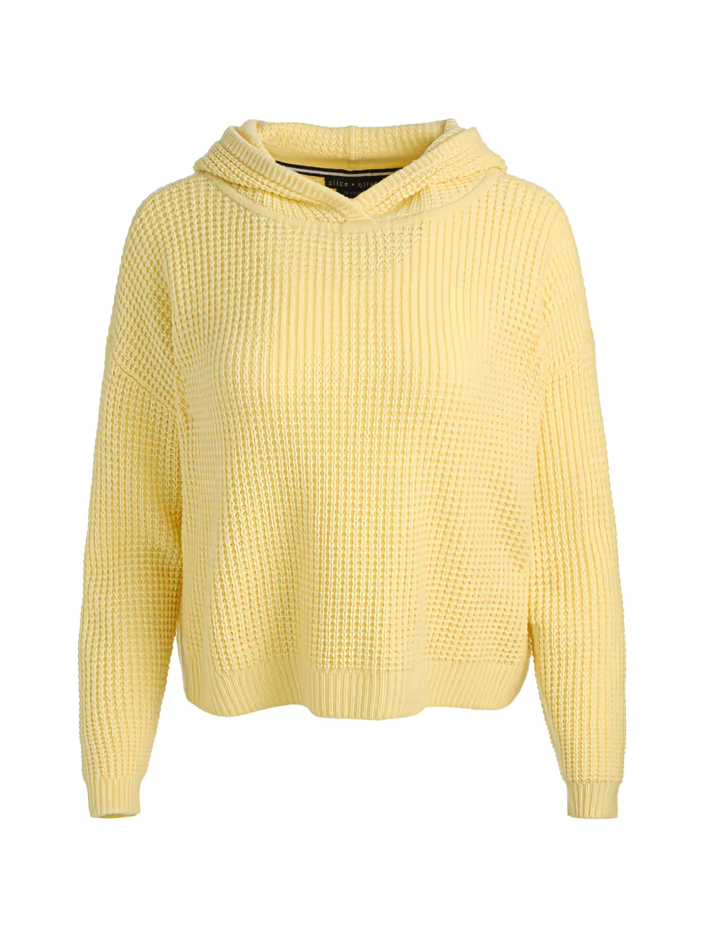 alice + olivia Emmanuelle long-sleeve hoodie - Giallo
